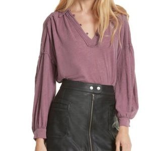 Free people Mulberry top